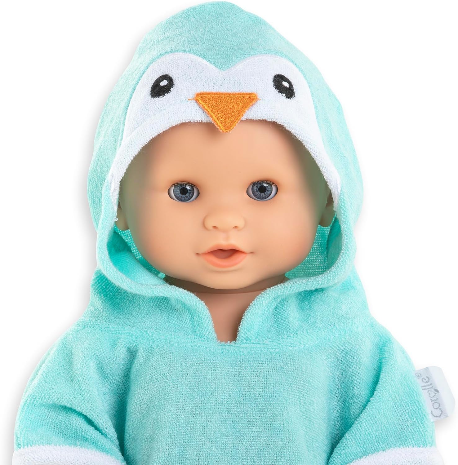 Corolle - Corolle Badcape voor Babypop - Pinguin 36cm
