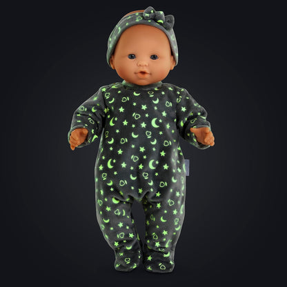 Corolle - Corolle Poppen Pyjama Glitter in het Donker en Haarband 36cm