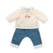 Corolle - T-shirt met lange mouwen en jeans, een weekend in Parijs, kleding, voor poppen 36 cm, vanaf 2 jaar, 9000141690
