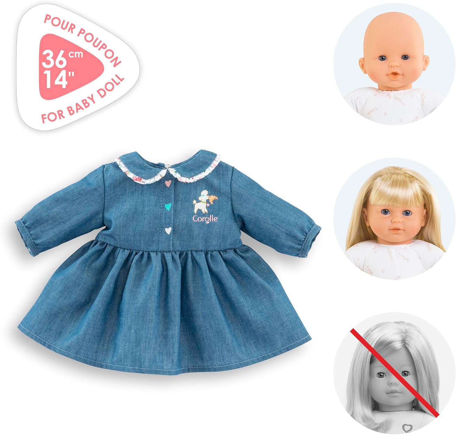 Corolle - Corolle Jurk voor Babypop 36cm