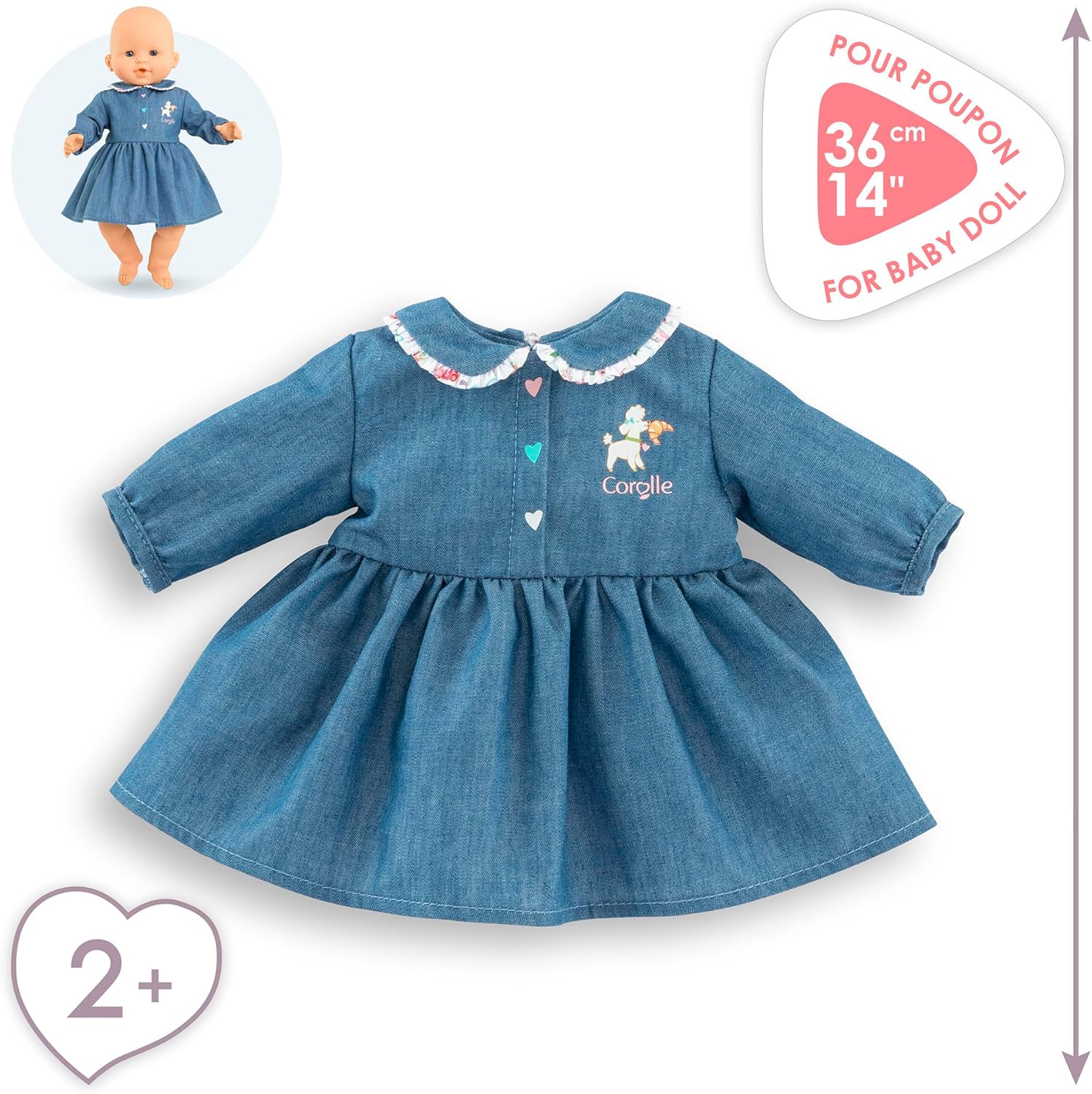 Corolle - Corolle Jurk voor Babypop 36cm
