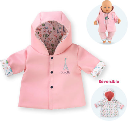 Corolle - Corolle Omkeerbare Regenjas voor Babypop 36cm