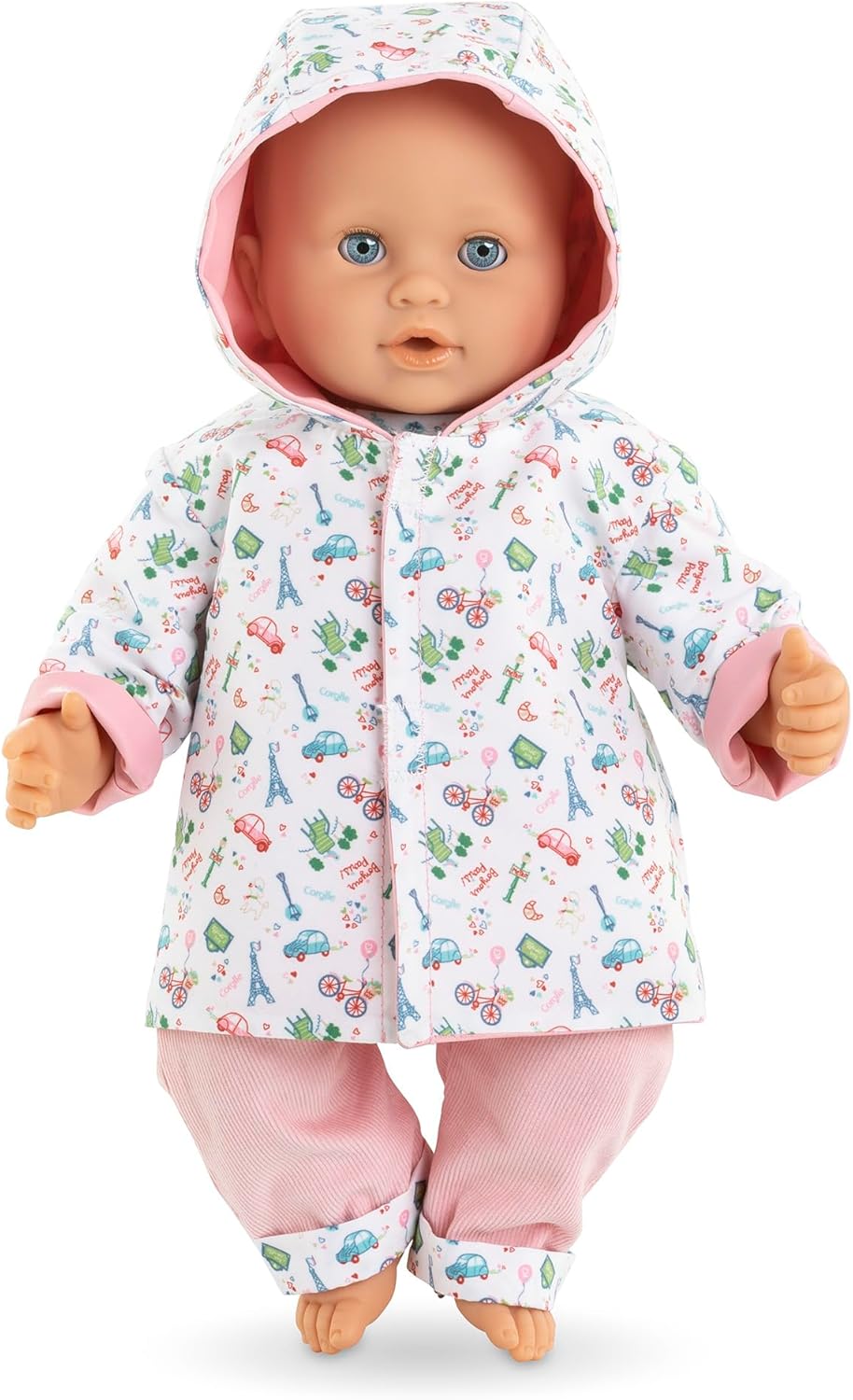 Corolle - Corolle Omkeerbare Regenjas voor Babypop 36cm