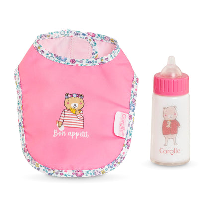 Corolle - Corolle Slabbetje en Magische Melkfles voor Babypop