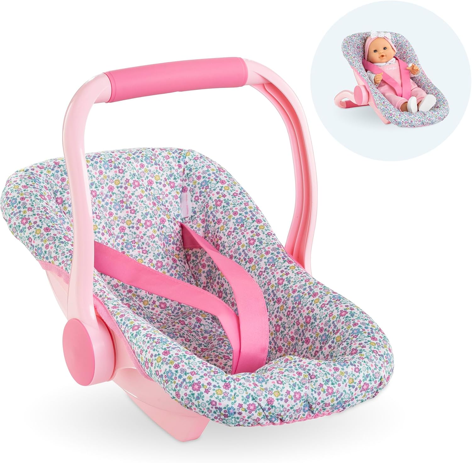 Corolle - Poppenhouder met bloemen, accessoires, voor poppen 36 en 42 cm, vanaf 3 jaar, 9000141840