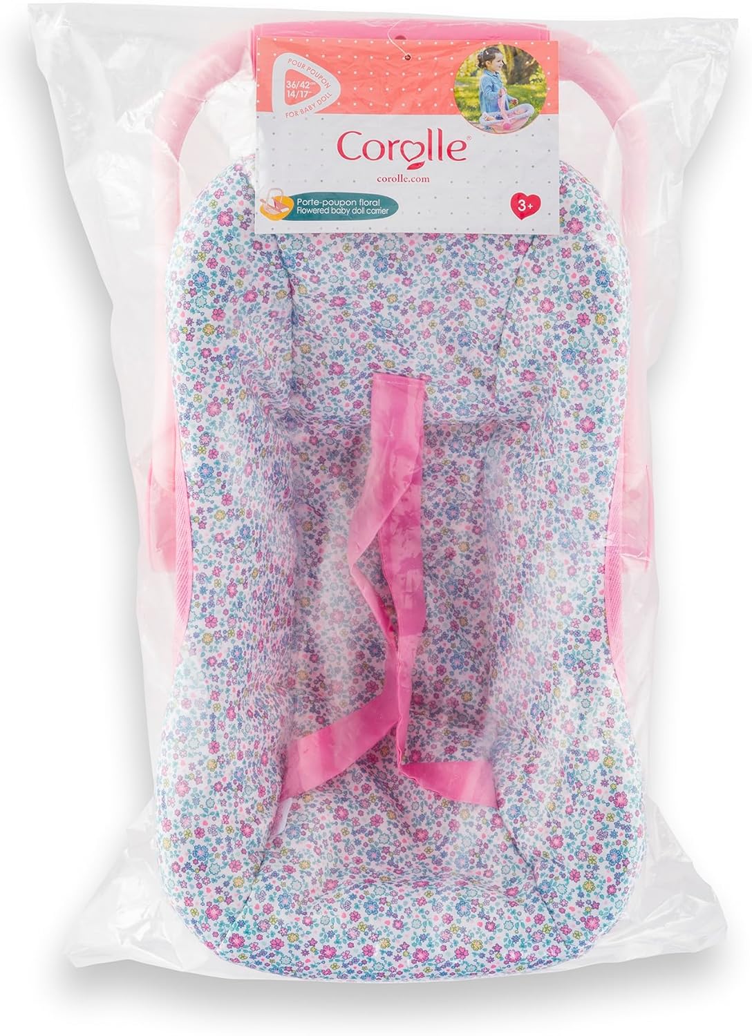 Corolle - Poppenhouder met bloemen, accessoires, voor poppen 36 en 42 cm, vanaf 3 jaar, 9000141840