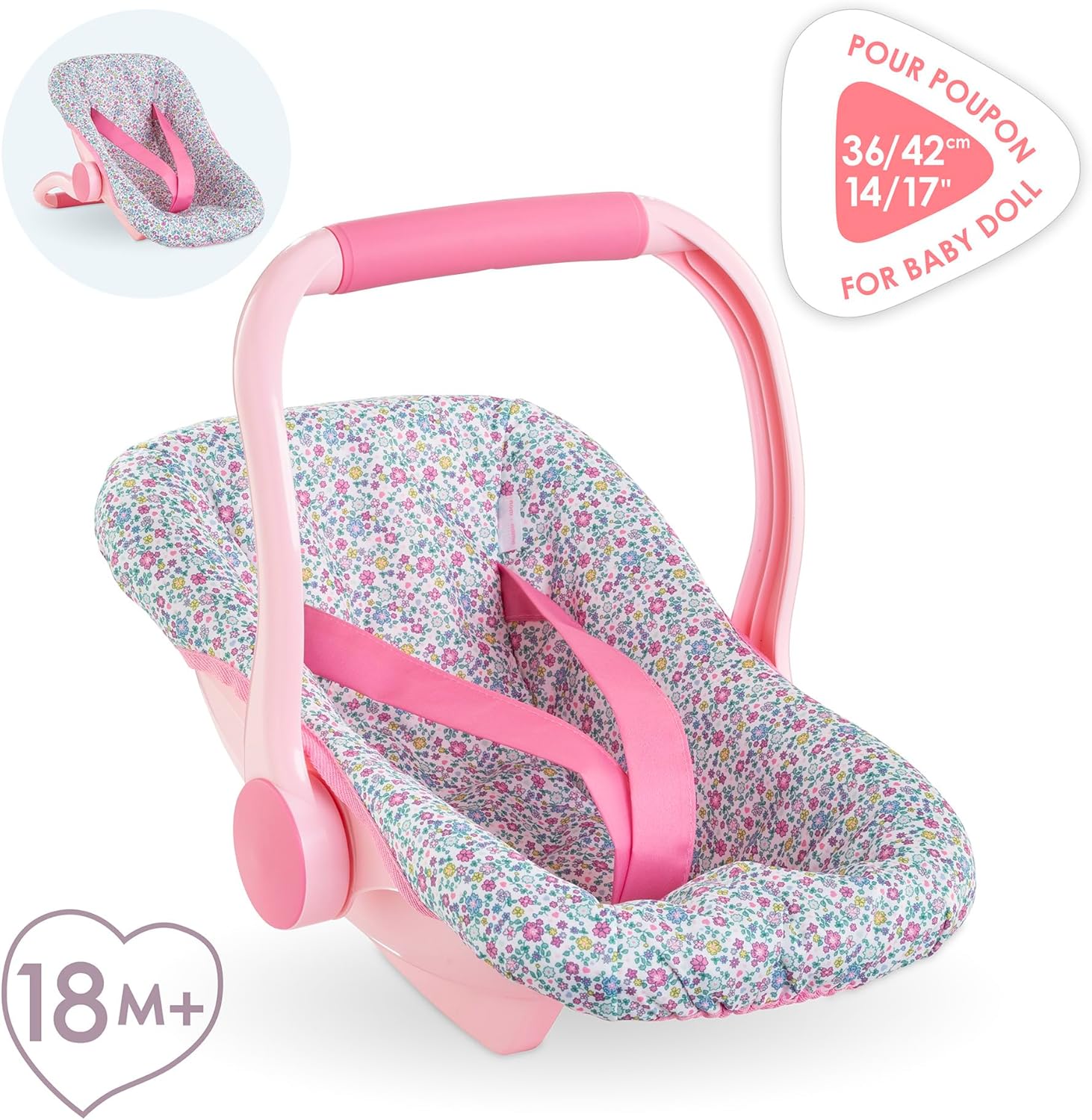 Corolle - Poppenhouder met bloemen, accessoires, voor poppen 36 en 42 cm, vanaf 3 jaar, 9000141840