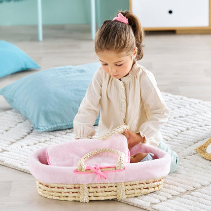 Corolle - Set pluche mand, roze, accessoires, voor poppen 36 en 42 cm, vanaf 3 jaar, 9000141850