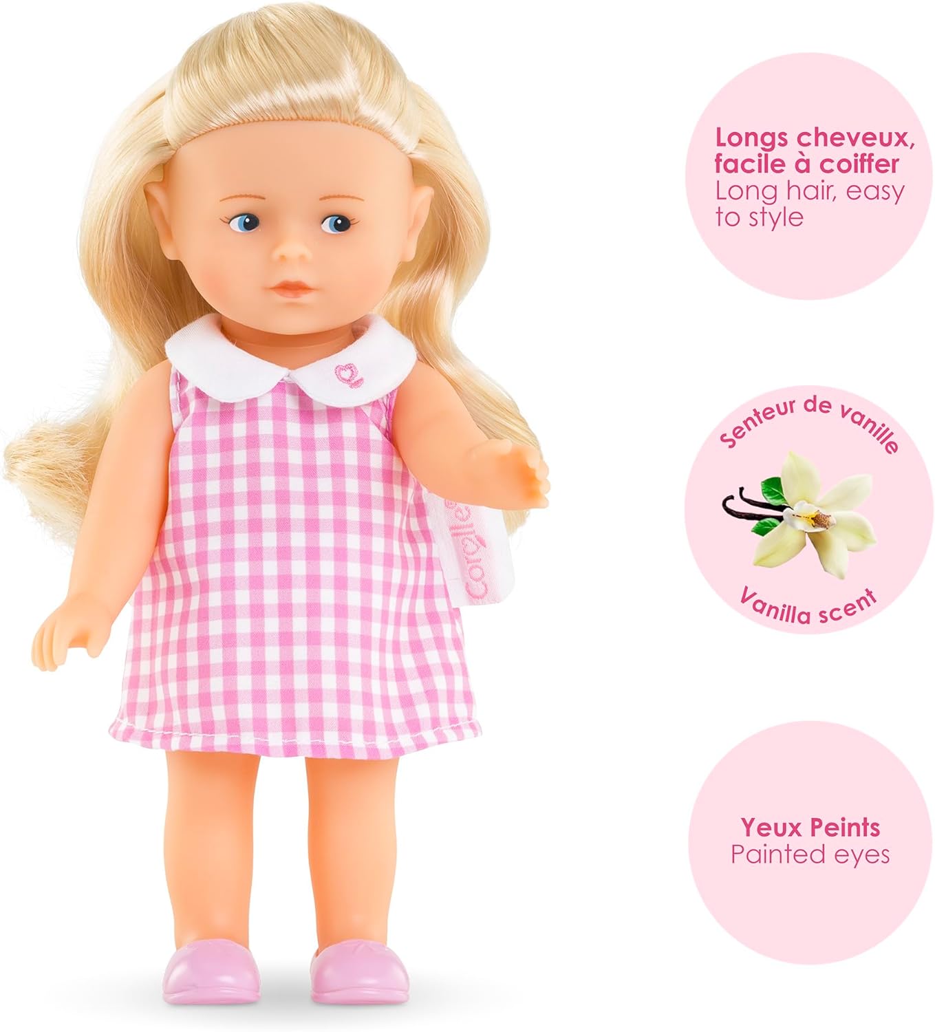 Corolle - Mes Mini Corollines, Rosy, 20cm, dès 3 Ans, 9000240150