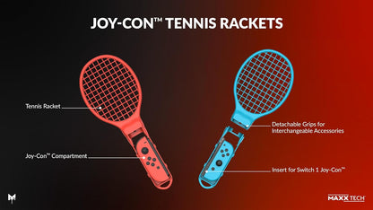 Maxx Tech Joy-Con Sports Kit for Nintendo Switch 2&1, Switch Sports, 12in1 Joy-con sports kit, Nintendo Switch 2 & 1 compatible