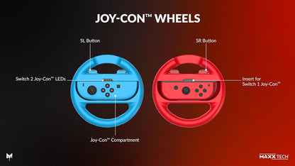 Maxx Tech Joy-Con Sports Kit for Nintendo Switch 2&1, Switch Sports, 12in1 Joy-con sports kit, Nintendo Switch 2 & 1 compatible