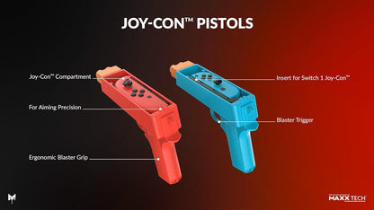 Maxx Tech Joy-Con Sports Kit for Nintendo Switch 2&1, Switch Sports, 12in1 Joy-con sports kit, Nintendo Switch 2 & 1 compatible