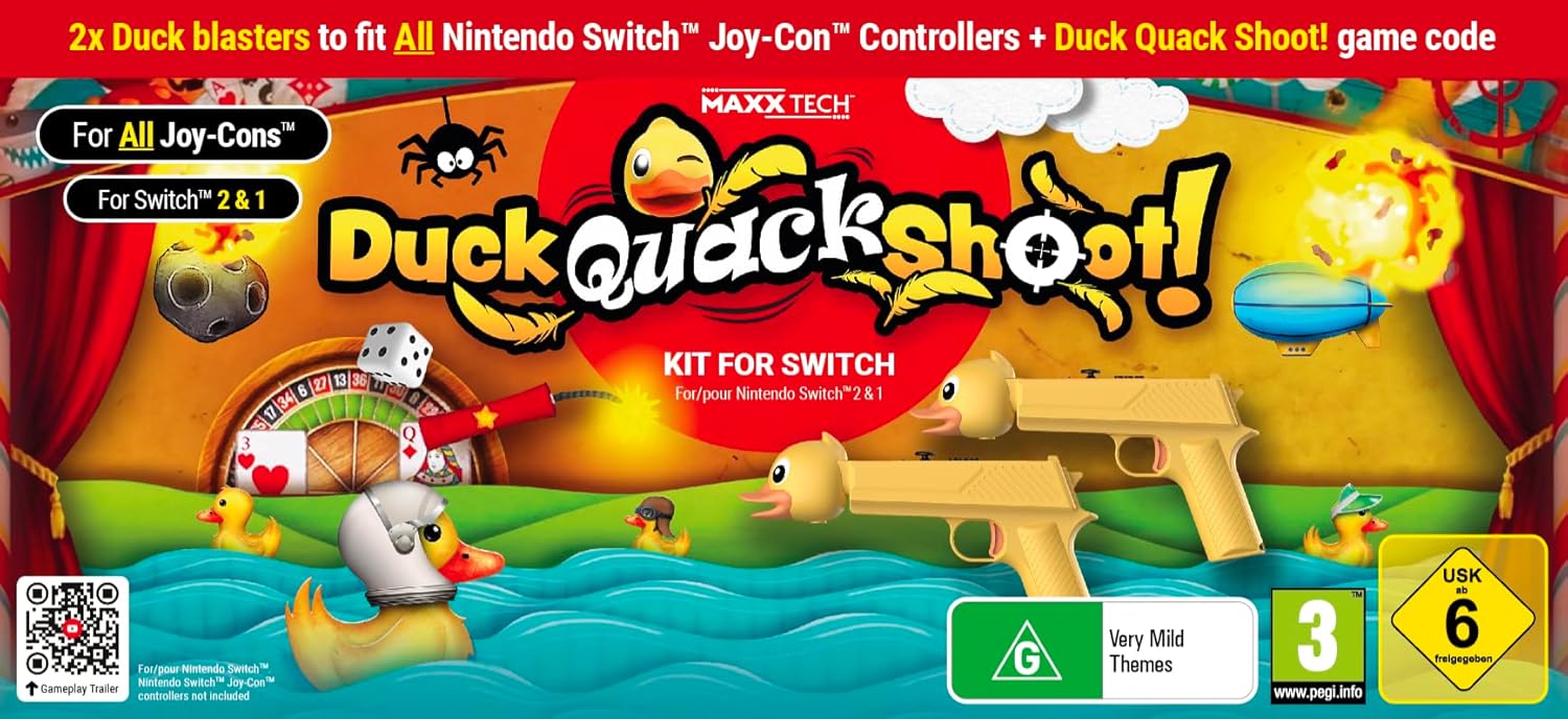 Duck, Quack, Shoot! Kit for Nintendo Switch 2 & 1 (Switch)