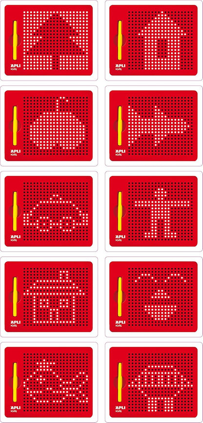 APLI Kids 17536 Magnettafel Pädagogische Tafel 215 x 12 x 170 mm mit Magnetstift und Karteikarten Beispiel
