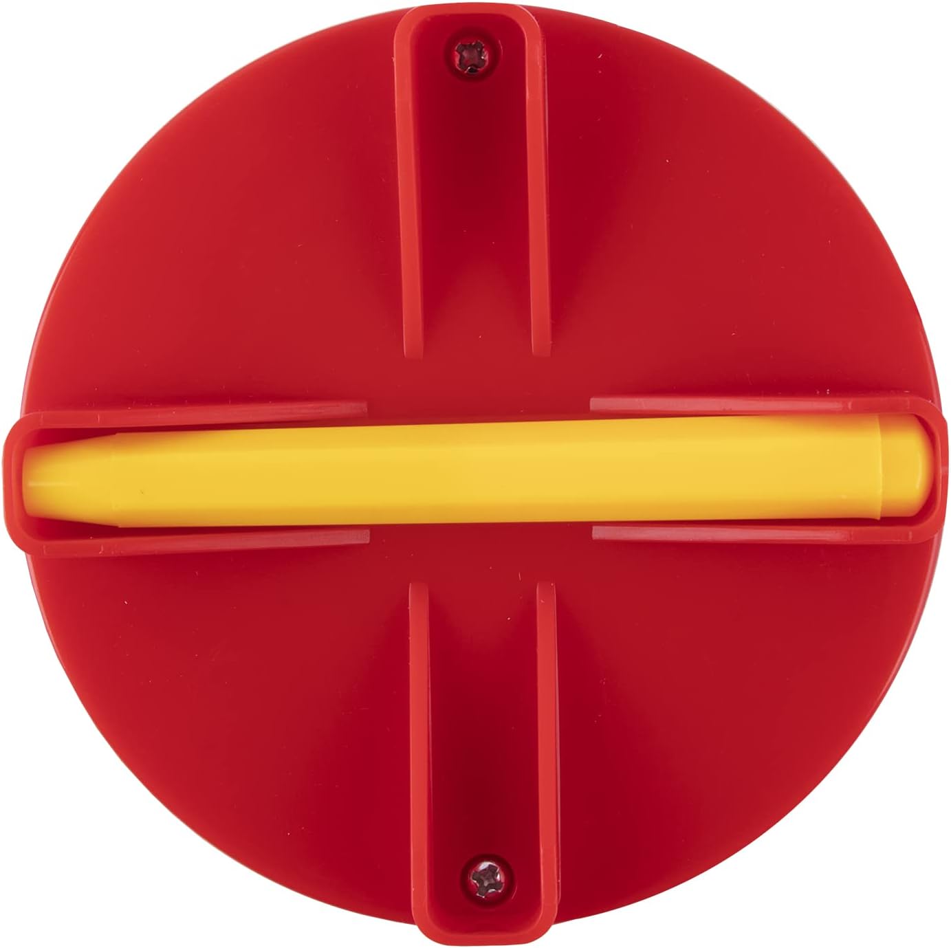 APLI Kids 19088 19088-Magnetische Lerntafel rund inklusive Magnetstift und Karteikarten z.B, Gelb, Rot, Mini (Ø141 x 25 mm