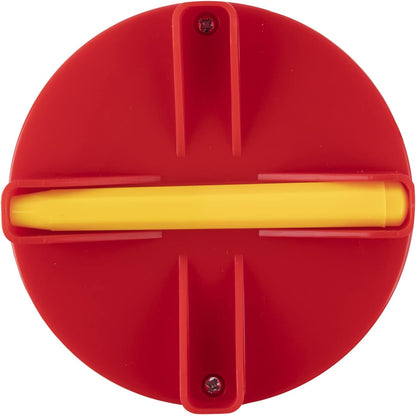 APLI Kids 19088 19088-Magnetische Lerntafel rund inklusive Magnetstift und Karteikarten z.B, Gelb, Rot, Mini (Ø141 x 25 mm