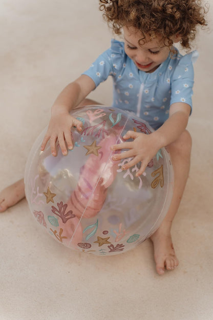 Little Dutch Ocean Dreams 2012397 Inflatable Beach Ball Seahorse Pink