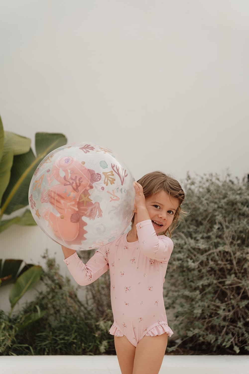 Little Dutch Ocean Dreams 2012397 Inflatable Beach Ball Seahorse Pink