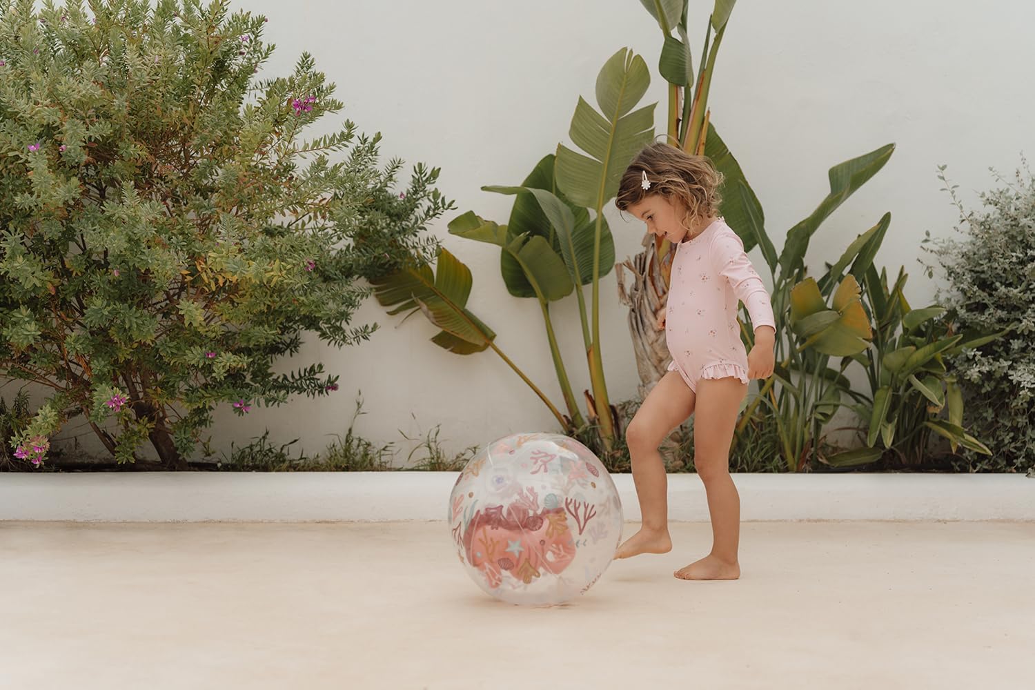 Little Dutch Ocean Dreams 2012397 Inflatable Beach Ball Seahorse Pink