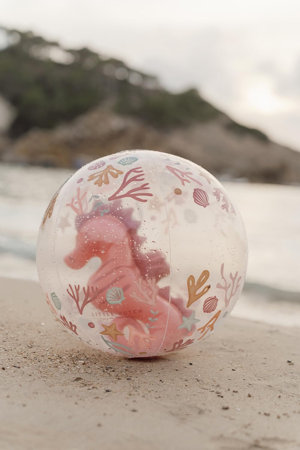Little Dutch Ocean Dreams 2012397 Inflatable Beach Ball Seahorse Pink