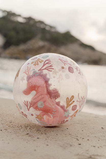 Little Dutch Ocean Dreams 2012397 Inflatable Beach Ball Seahorse Pink