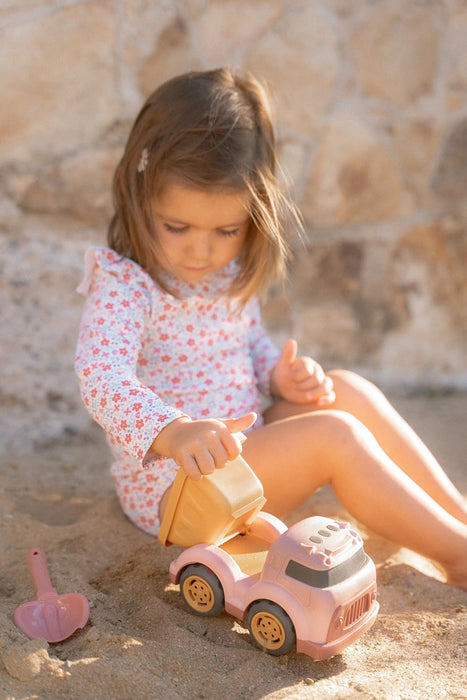 Little Dutch 2014368 Beach Toy Dump Truck Pink