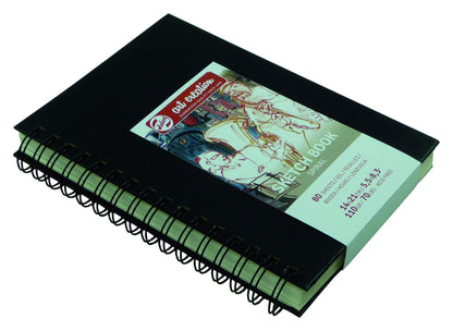 Skitzenboek, Sketch Book, 80 vellen, met spiraal, 14 x 21 cm