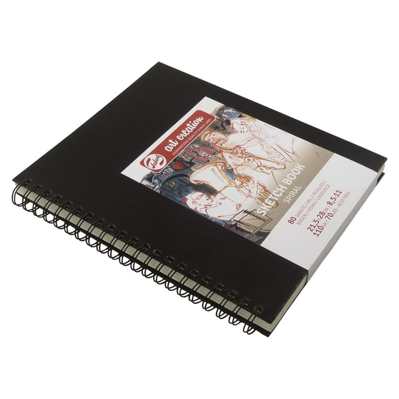 Talens Schetsboek, 80 vellen met spiraalbinding, 110 g/m², 21,5 x 28 cm