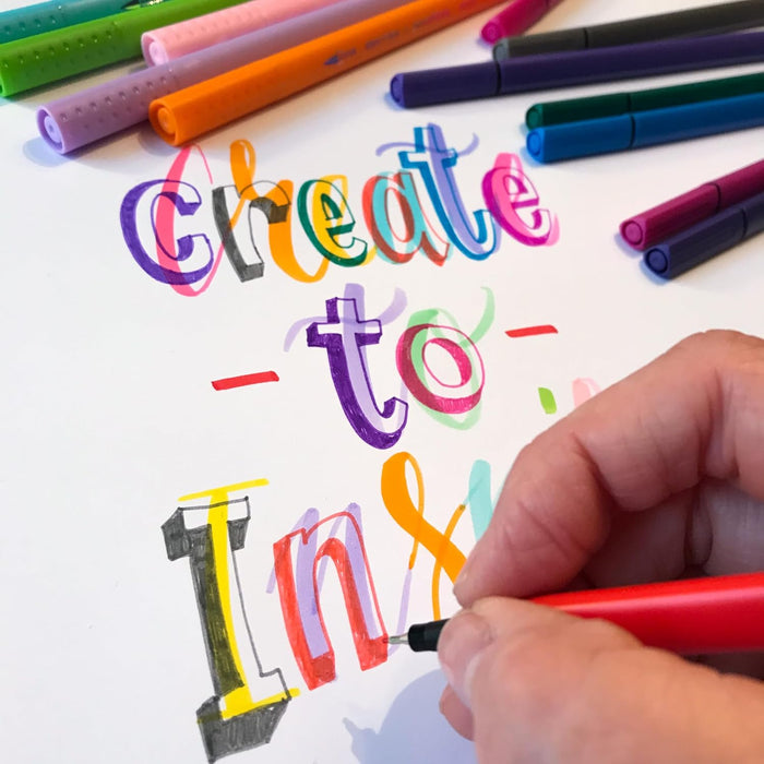 Bruynzeel Fineliner - Set di 4 penne a pennello