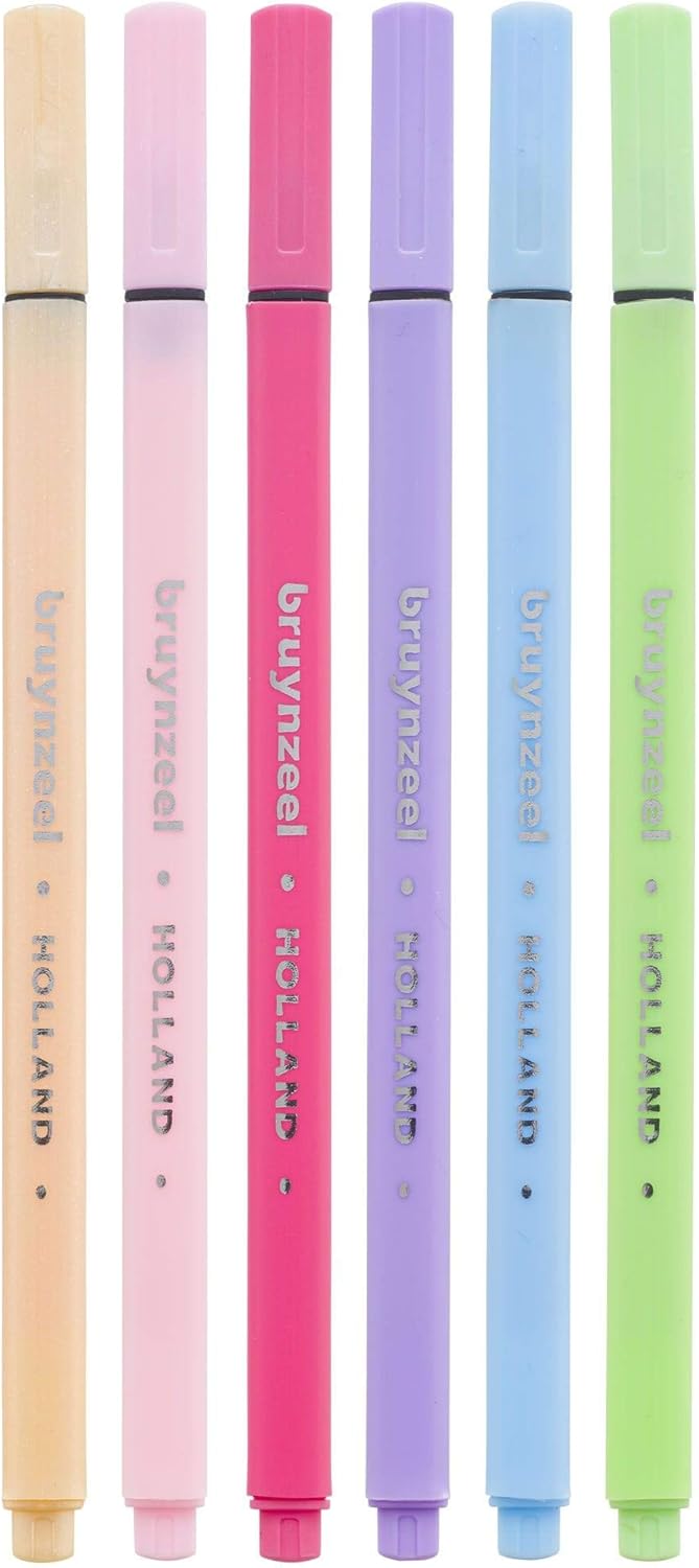 Bruynzeel - Bruynzeel Fineliner Set Pastel 6 Kleuren