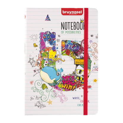 BRUYNZEEL A5 Notitieboek van Mogelijkheden 14,8 X 21 cm 80gsm 160 pagina's Gevoerd Wit Schrijfpagina's Notebook - Royal Talens