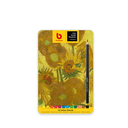 Bruynzeel Van Gogh Museum x Royal Talens - Stagno di matite colorate 12 colori - Design dei girasoli