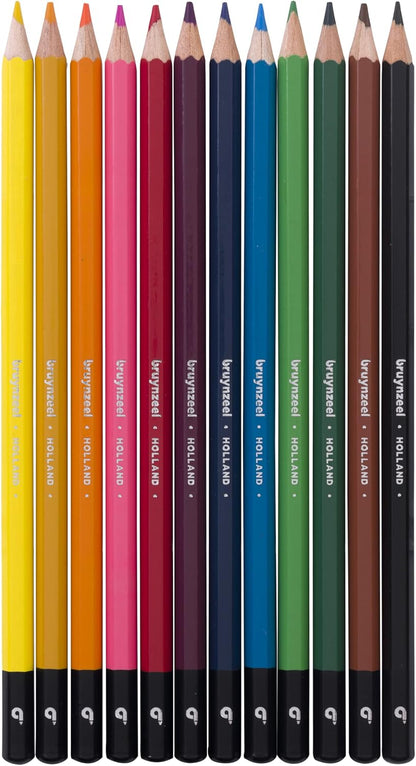 Bruynzeel - Bruynzeel Kleurpotloden Blik 12 Kleuren