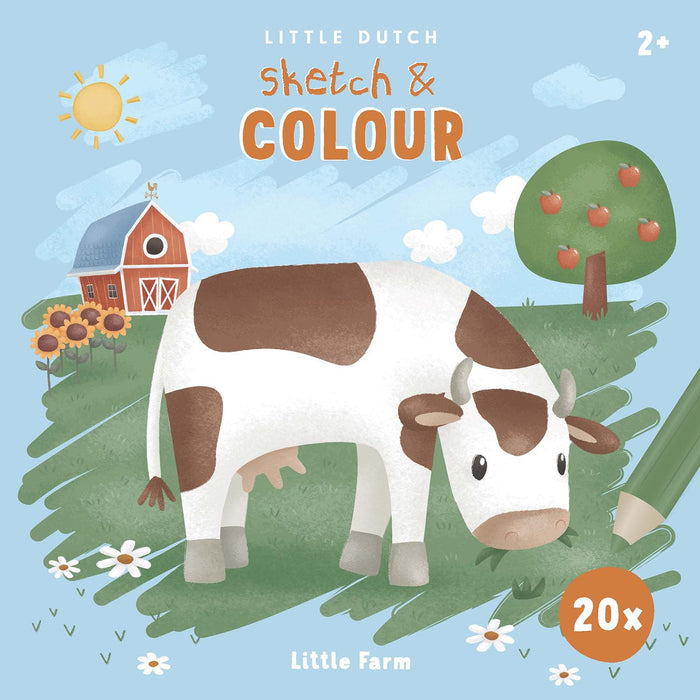 Little Dutch Little Farm 125650 - Libro da colorare