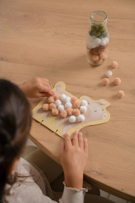 Little Dutch - Little Dutch Pompom Plakken Little Farm