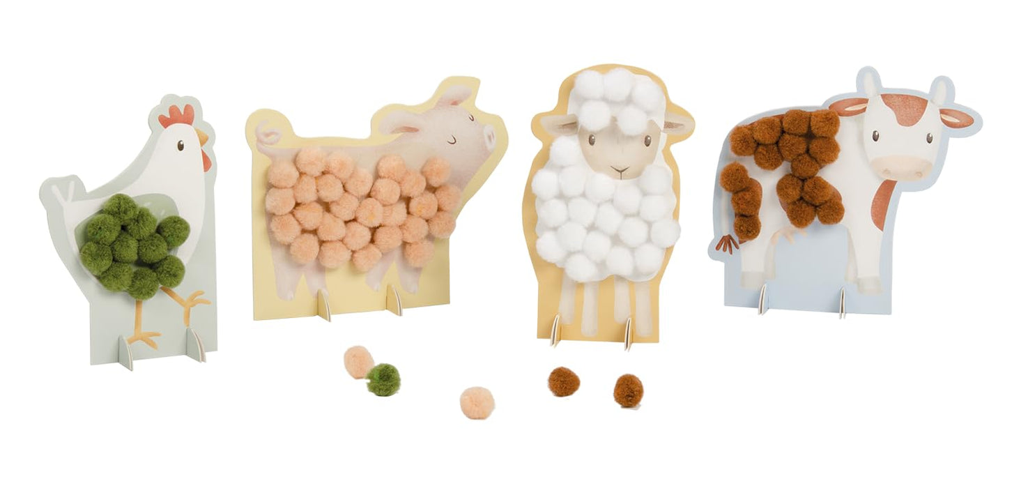 Little Dutch - Little Dutch Pompom Plakken Little Farm