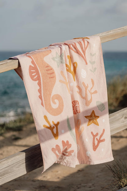 Little Dutch Ocean Dreams 125841 Towel / Beach Towel 60 x 120 cm Pink