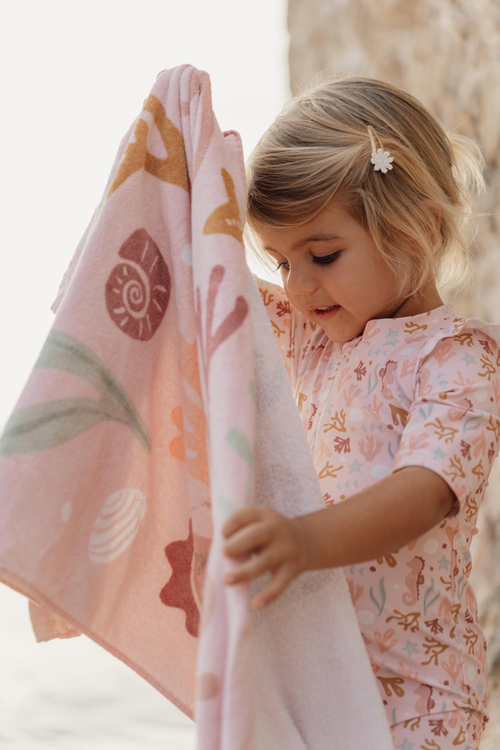 Little Dutch Ocean Dreams 125841 Towel / Beach Towel 60 x 120 cm Pink