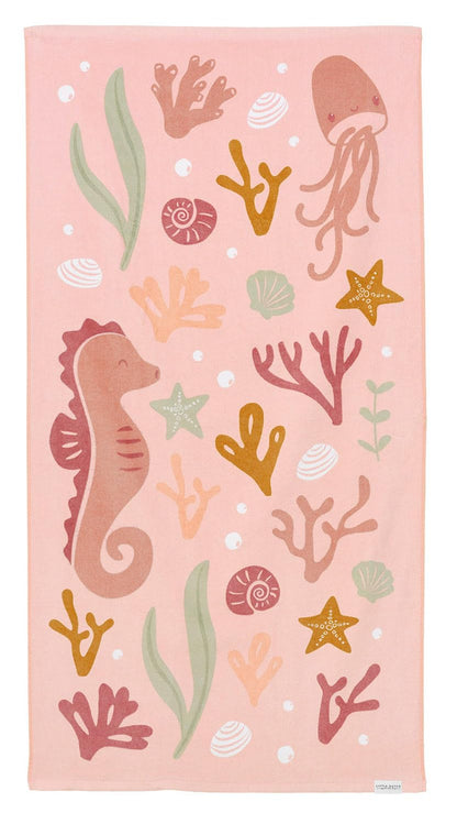 Little Dutch Ocean Dreams 125841 Towel / Beach Towel 60 x 120 cm Pink