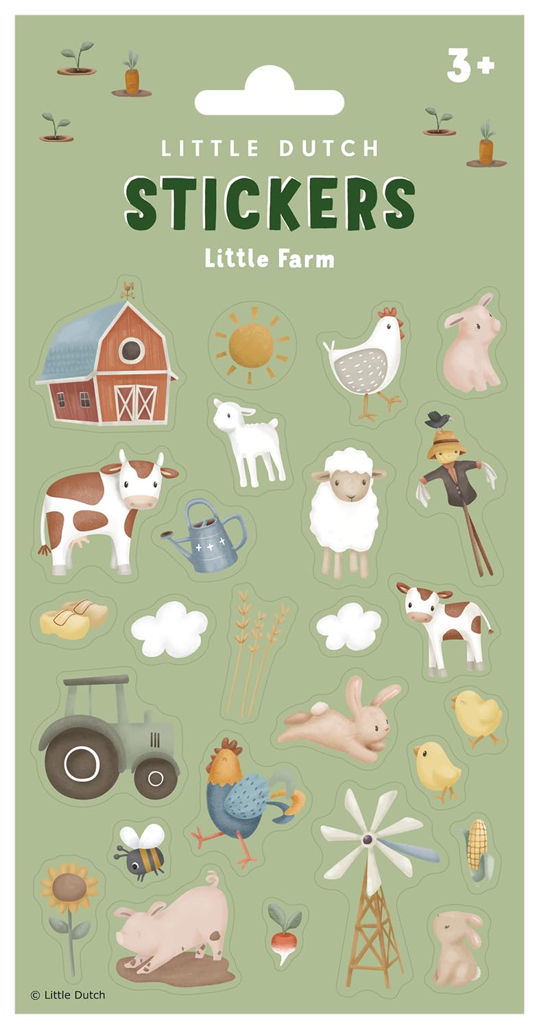Little Dutch 100749 - Adesivo da parete, motivo: Little Farm
