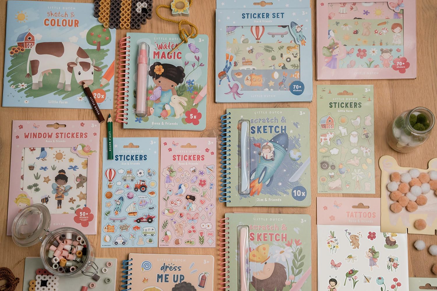 Little Dutch 100749 - Adesivo da parete, motivo: Little Farm