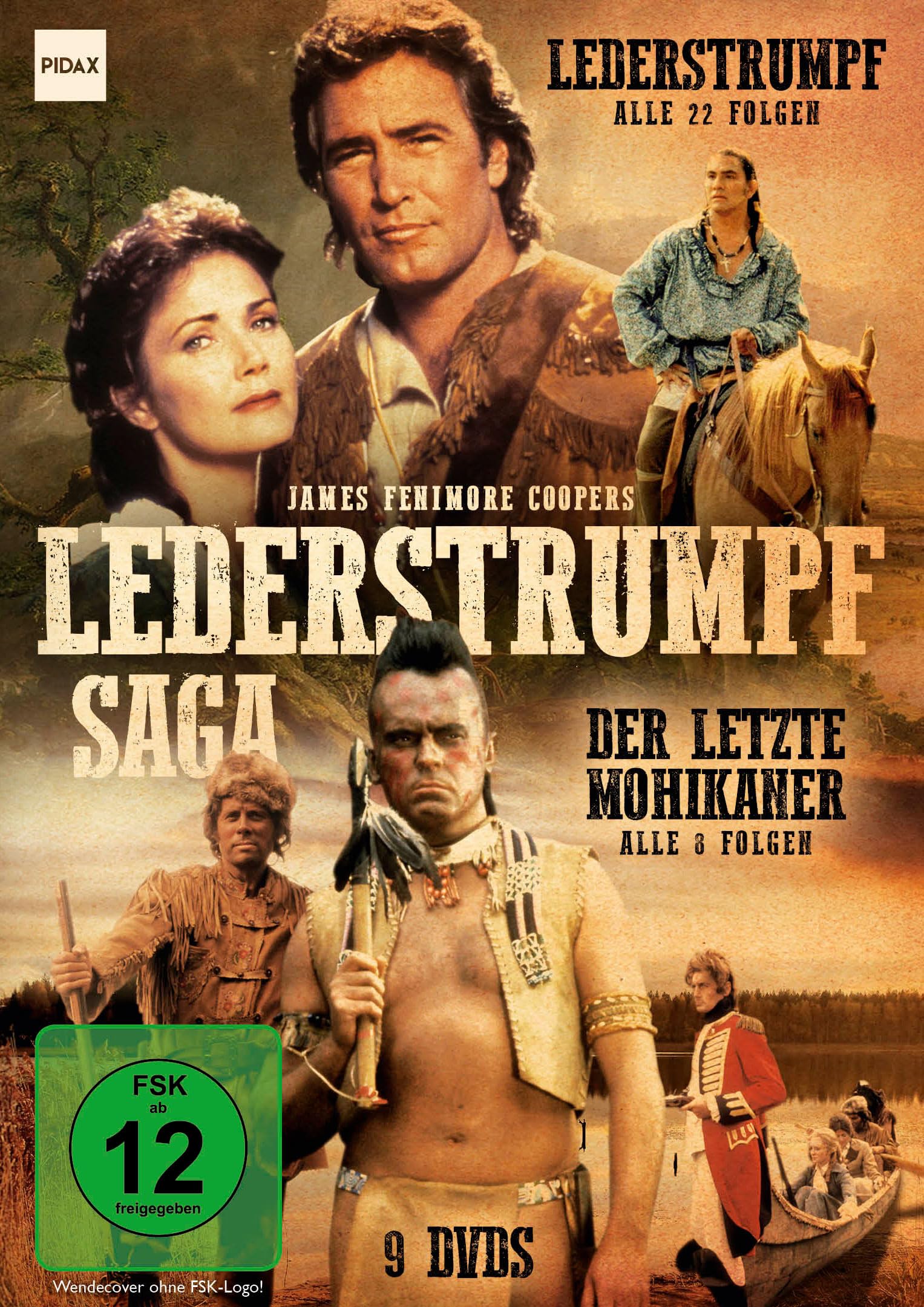 Lederstrumpf-Saga: Lederstrumpf + Der letzte Mohikaner / Zwei Abenteuerserien nach den Büchern von James Fenimore Cooper