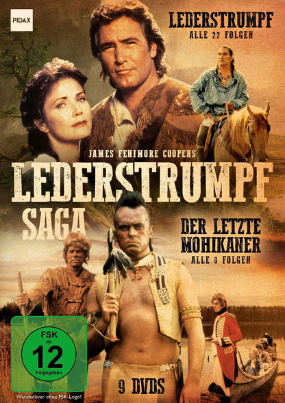 Lederstrumpf-Saga: Lederstrumpf + Der letzte Mohikaner / Zwei Abenteuerserien nach den Büchern von James Fenimore Cooper