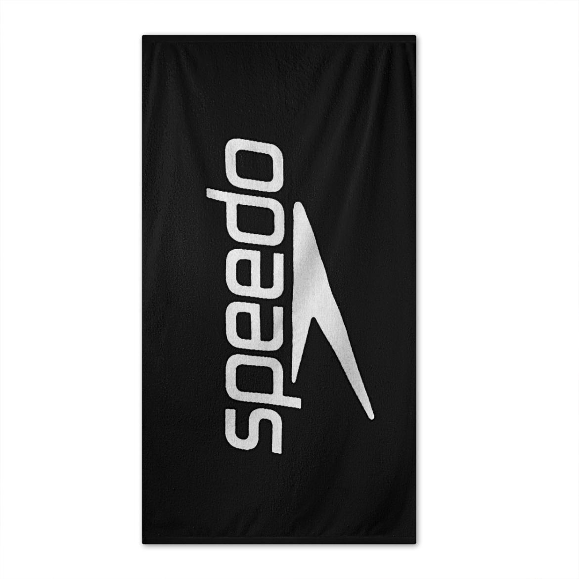 Speedo Logo Towel 75 x 145cm Black 75 x 145cm Black