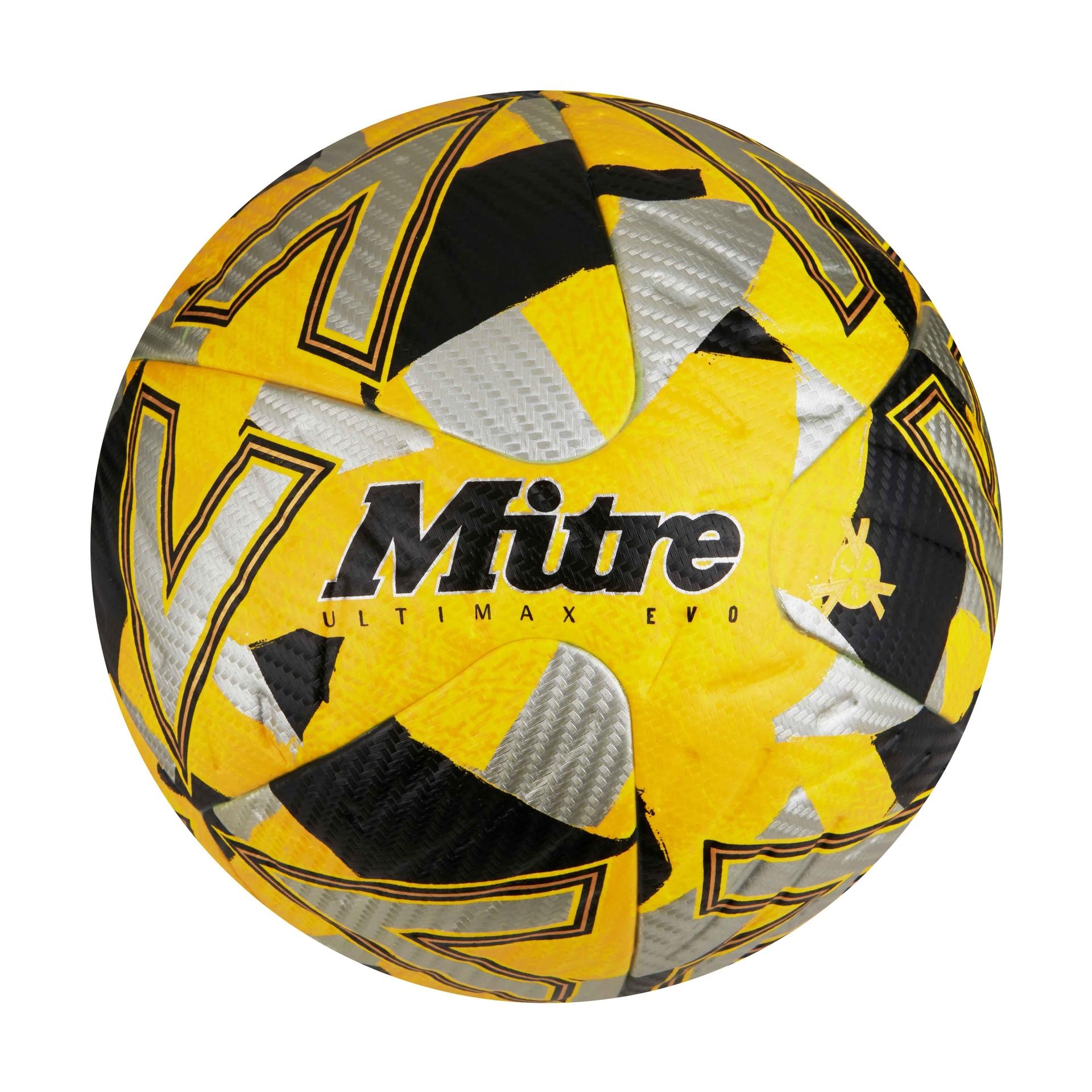 Mitre Ultimax Evo Football 5 Yellow/Silver/Black 5 Yellow/Silver/Black