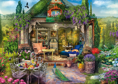Schmidt Spiele 59794-Puzzle (1000 Piezas), diseño de casa de jardín, Multicolor (59794