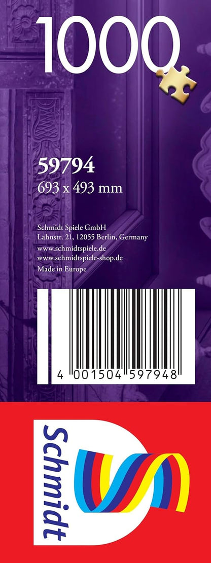 Schmidt Spiele 59794-Puzzle (1000 Piezas), diseño de casa de jardín, Multicolor (59794
