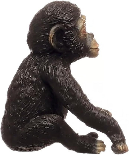 schleich 14884 Cría de chimpancé, da 3 anni, WILD LIFE - figura, 5 x 4 x 4 cm