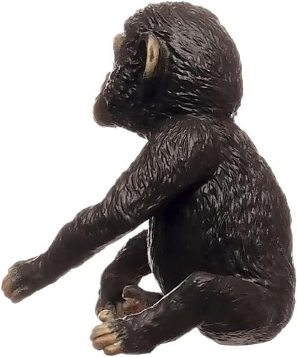 schleich 14884 Cría de chimpancé, da 3 anni, WILD LIFE - figura, 5 x 4 x 4 cm