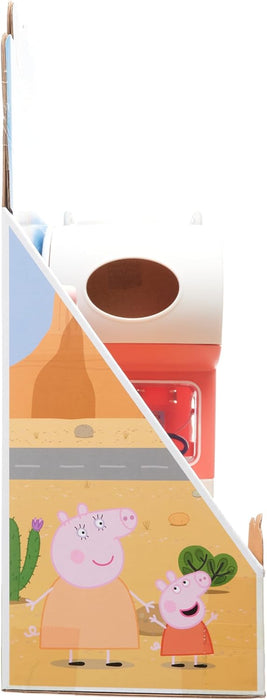 Peppa Pig Camper for toddlers, is a playset with transformable camper that plays sounds and music (LANGUAGE: FRENCH